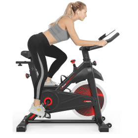 Indoor Cycling Exercise Bike Stationary, Home Gym Workout Fitness Bike with Comfortable Cusion