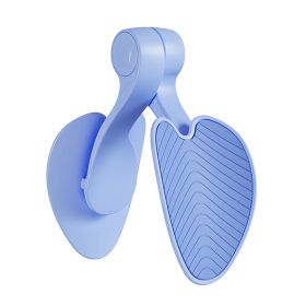 Hip Trainer Inner Thigh Pelvic Floor Muscle Strengthening Equipment Women Weight loss equipment pelvic hip trainer (Color: Blue)