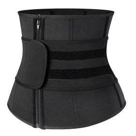 Body Shaper Corset Sweat Waist Support Belt Back Waist Trainer Trimmer Belt Gym Fitness Protector (Color: 1 pcs XL)