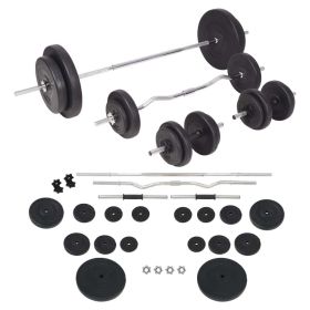 Barbell and Dumbbell Set 198.4 lb (SKU: 91404)