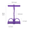 Multi-Purpose Pedal Resistance Exercise Band for Training Arms, Abs, Waist, and Yoga Stretching