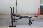 Olympic Weight Bench, Bench Press Set with Squat Rack and Bench for Home Gym Full-Body Workout