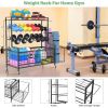 Yoga mat holder, yoga mat storage rack, home gym storage strap hook and wheels black