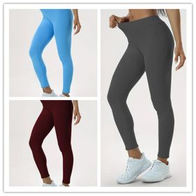 Women's Yoga Pants High Waist Lift High Elastic Tight Fitness Trousers (Option: Set4-2XL)